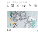 Screen shot of the Prickle Press Ltd website.