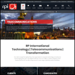 Screen shot of the Rp Recruitment Ltd website.