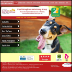 Screen shot of the Rhyd Broughton Veterinary Group Ltd website.