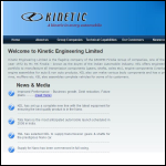 Screen shot of the Kintec Engineering Ltd website.