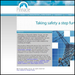 Screen shot of the Pinnacle Safety Solutions Ltd website.