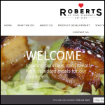 Screen shot of the Roberts of Port Dinorwic Ltd website.