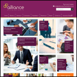 Screen shot of the Accountancy Alliance Ltd website.