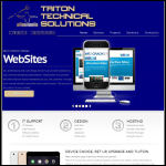 Screen shot of the Triton Ts Ltd website.