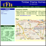 Screen shot of the T.F. Home Ltd website.