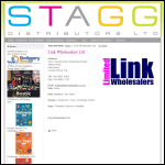 Screen shot of the Stagg Distributors Ltd website.