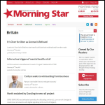 Screen shot of the Morning Star Healthcare Ltd website.