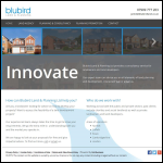 Screen shot of the Blubird Land & Planning Ltd website.