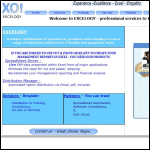 Screen shot of the Excelogy Ltd website.