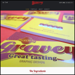 Screen shot of the Gravey Design Ltd website.