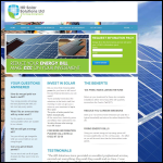 Screen shot of the Midlands Solar Solutions Ltd website.