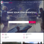 Screen shot of the Eventful Stays Ltd website.