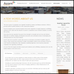 Screen shot of the Acorn Services Leeds Ltd website.