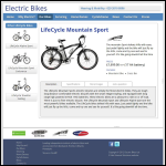 Screen shot of the Lifecycle Electric Bikes Ltd website.