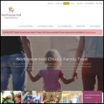 Screen shot of the Northorpe Hall Child & Family Trust website.