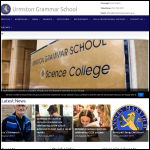 Screen shot of the Urmston Grammar website.