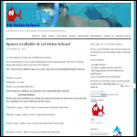Screen shot of the 1st Swim School Ltd website.