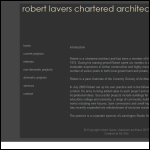 Screen shot of the Robert Lavers Architects Ltd website.