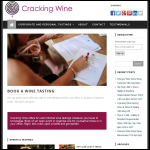 Screen shot of the Cracking Wine Ltd website.