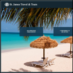 Screen shot of the James Travel Ltd website.