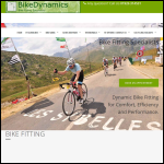 Screen shot of the Bikedynamics Ltd website.