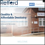 Screen shot of the Retford Dental Care Ltd website.