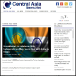 Screen shot of the Central Asia Resources Ltd website.