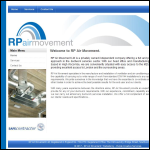 Screen shot of the Rp Air Movement Ltd website.