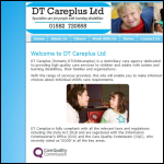 Screen shot of the Dt Careplus Ltd website.