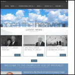 Screen shot of the Church of God Restoration Network Ministry website.
