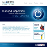 Screen shot of the Marris Electrical Ltd website.