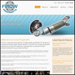 Screen shot of the Firow Propshafts website.
