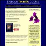 Screen shot of the Balloon Training Online Ltd website.