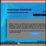 Screen shot of the Stewart Forensic Consultants Ltd website.