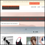 Screen shot of the Blackfish Swimwear Ltd website.