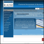Screen shot of the Raise Associates Ltd website.