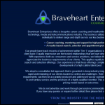Screen shot of the Braveheart Enterprises Ltd website.