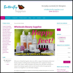 Screen shot of the Butterfly Supplies website.