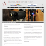 Screen shot of the The Benevolent Eye Service Trust website.