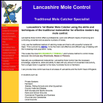 Screen shot of the Lancashire Mole Control - Traditional Mole Catcher website.