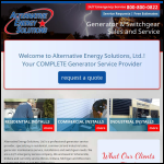 Screen shot of the Alternative Energy Solutions Ltd website.