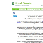Screen shot of the Hyland Fitzwater Ltd website.