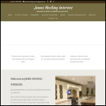 Screen shot of the James Hacking Interiors Ltd website.