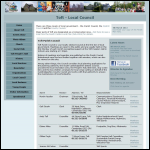 Screen shot of the Caldecote Hall Ltd website.