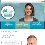 Screen shot of the Salisbury Dental Care Ltd website.