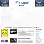 Screen shot of the Principal Security Ltd website.