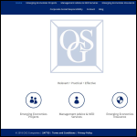 Screen shot of the OSG website.