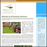 Screen shot of the All Seasons Lawncare Ltd website.