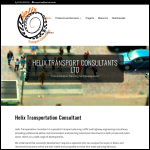Screen shot of the Helix Transport Consultants Ltd website.