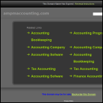 Screen shot of the Am-pm Accounting Solutions Ltd website.